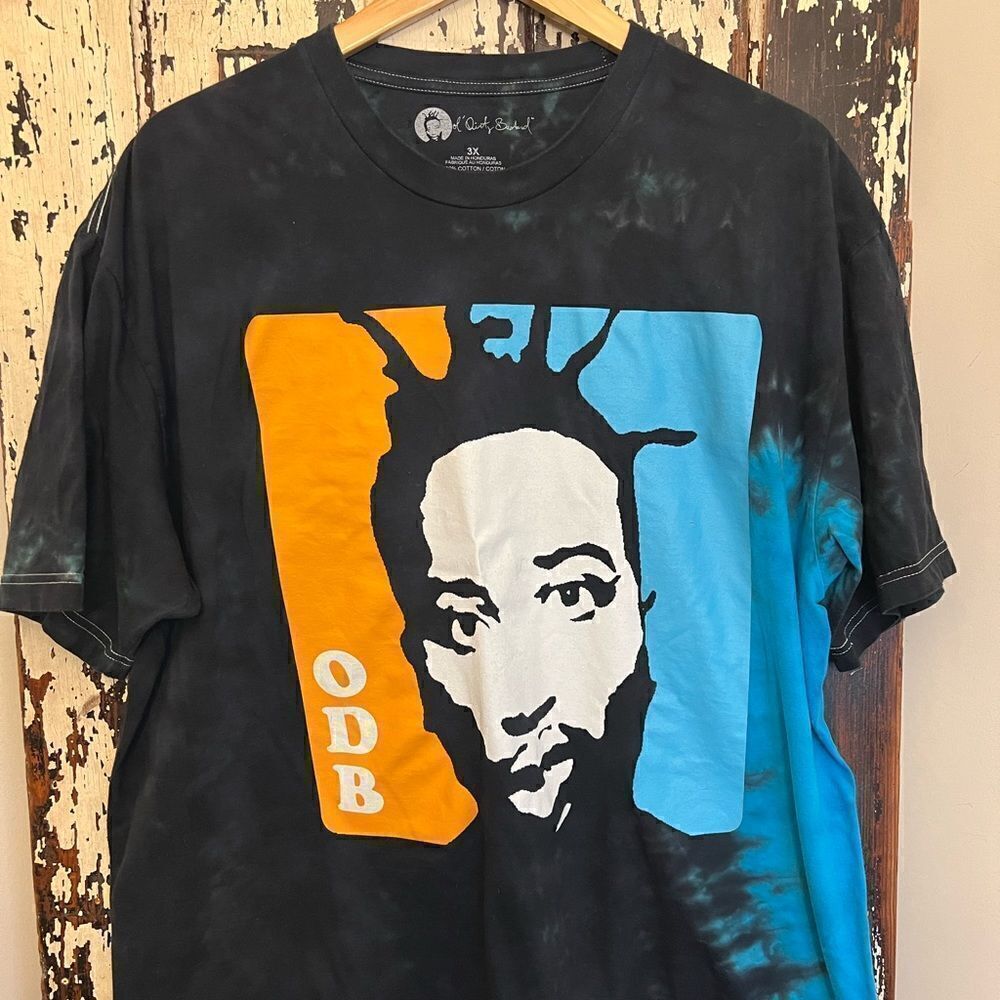 Women’s Ol’ Dirty Bastard tie died T-shirt. Size 3XL‎
